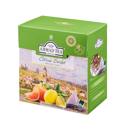 AHMAD TEA. Desserts Collection. Citrus Sorbet карт.пачка, 20 пирамидки