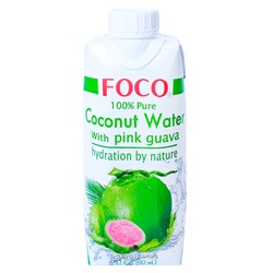 Кокосовая вода с розовой гуавой Foco, Вьетнам, 330 мл Акция