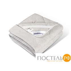 MedSleep SKYLOR Стеганый Hаматрасник 180х200, 1пр,хлопок/лен/микровол.; 200 гр/м2