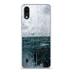 Силиконовый чехол Дождь за стеклом на ZTE Blade A51 lite