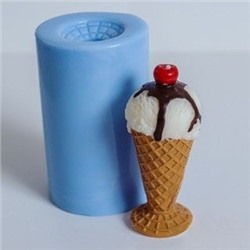 Силиконовая форма - 3D - Мороженое рожок
