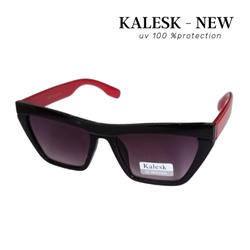 Очки солнцезащитные Kalesk, женские, чёрные с красными дужками, 31092А-21027 С3, арт.219.035
