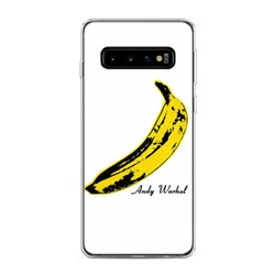 Силиконовый чехол Банан Warhol на Samsung Galaxy S10