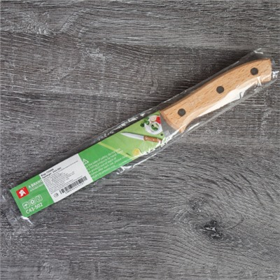 Нож кухонный 14 см, деревянная ручка / C43-502 /уп 360/