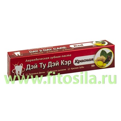 Зубная паста аюрведическая "Дэй Ту Дэй Кэр" Красная, 50 г