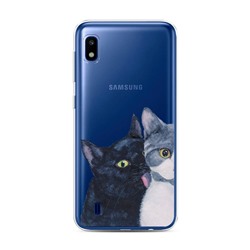 Силиконовый чехол Кошачья любовь на Samsung Galaxy A10