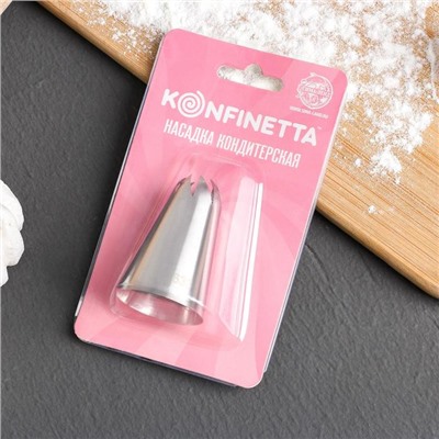 Насадка кондитерская KONFINETTA «Закрытая роза», d=3 см, вых. 0,9 см