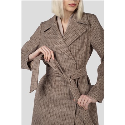 01-11705 Пальто женское демисезонное (пояс)
