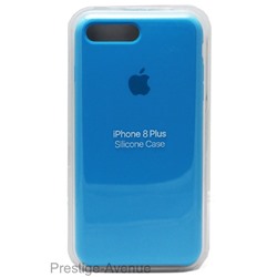 Силиконовый чехол для iPhone 7/8 Plus ярко-голубой