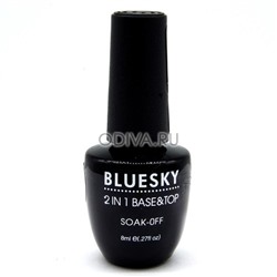 Bluesky, 2 в 1 (top & base coat), 8 мл