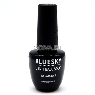 Bluesky, 2 в 1 (top & base coat), 8 мл