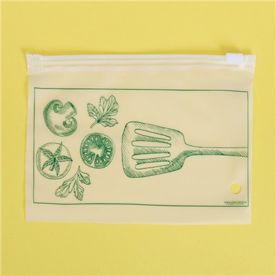 Пакет для хранения еды горизонтальный «Вкус настроения», 16 × 9 см