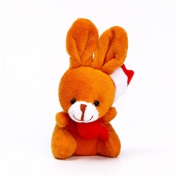 Мягкая игрушка «Новогодний кролик», на присоске, цвета МИКС