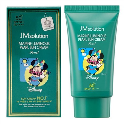 Jmsolution Увлажняющий солнцезащитный крем с жемчугом / Marine Luminous Pearl Sun Cream Pearl SPF50+/PA++++ Disney Minnie, 50 мл