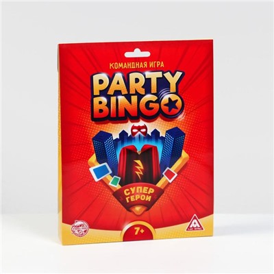 Командная игра «Party Bingo. Супергерои», 7+