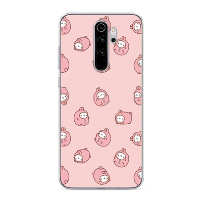 Силиконовый чехол Зайчики в капюшонах на Xiaomi Redmi Note 8 Pro