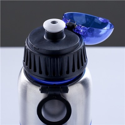 Бутылка для воды "Аккадия" 600 мл, с соской, 7.5 х 23.5 см, синяя