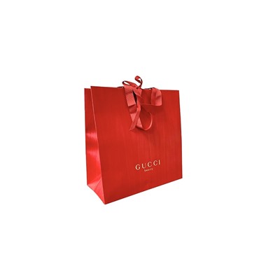 Gucci Beauty подарочный пакет 28*28*13см Красный