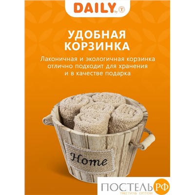 Daily by T ТИМБЕР беж. К-т полотенец 30х30-5, 5 пр., 100% хлопок