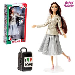 HAPPY VALLEY Кукла с чемоданом "Барбара в Милане", серия Вокруг света SL-05307 5526581