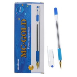 Ручка шариковая MC GOLD синяя 1.0мм BMC10-02 MunHwa