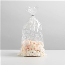 Пакет подарочный пластиковый «Снежинки», 20 х 35 см