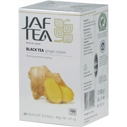 JAF TEA. Черный. Имбирь 40 гр. карт.пачка, 20 пак.