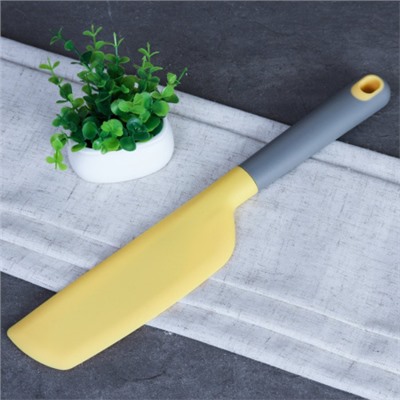 Лопатка-нож силикон 32,5х5,3 см / WYL200 /уп 200/0,12 (Желтый)
