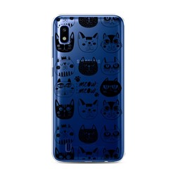 Силиконовый чехол Meow art на Samsung Galaxy A10