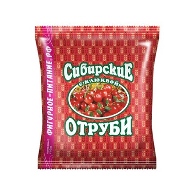 Отруби Сибирские ПШЕНИЧНЫЕ (с клюквой), 200 г