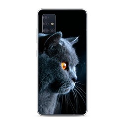 Силиконовый чехол Благородный кот британец на Samsung Galaxy A51