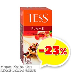 чайный напиток Tess "Flame" 2 г*25 пак. (каркадэ, фруктовый коктейль)