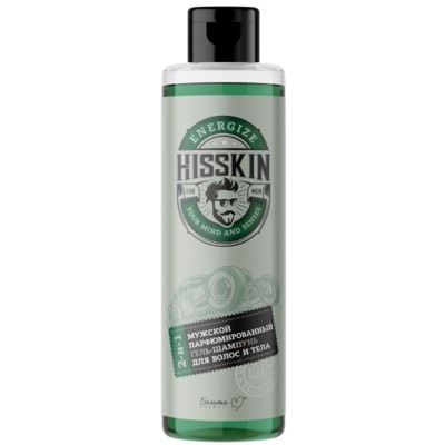 Белита-М HISSKIN  мужской парфюмированныц гель-шампунь для волос и тела 2-в-1 300 г