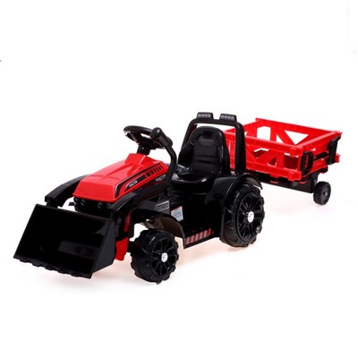 Электромобиль «Трактор», с прицепом, цвет красный 7167105