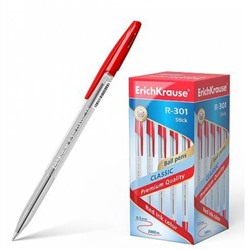 Ручка шариковая R-301 Classic красная 1.0мм 43186 ErichKrause