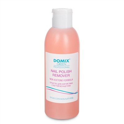 Domix Green Professional Средство для снятия лака с ногтей без ацетона / Nail Polish Remover non acetone, 200 мл