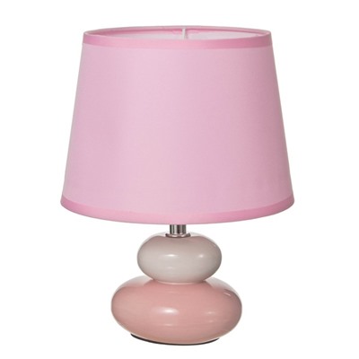 Настольная лампа "Баланс" Е14 40Вт бело-розовый 17,5х17,5х23 см