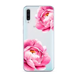 Силиконовый чехол Beautiful peonies на Samsung Galaxy A50