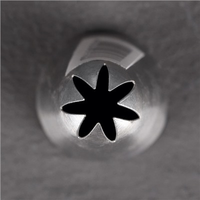 Насадка кондитерская «Закрытая звезда», d=3 см, вых. 1,8 см