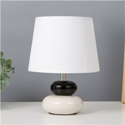 Настольная лампа "Баланс" Е14 40Вт бело-черный 17,5х17,5х23 см