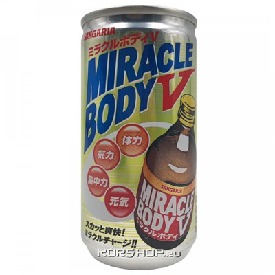 Безалкогольный газированный напиток Miracle Body V Sangaria, Япония, 350 г. Акция