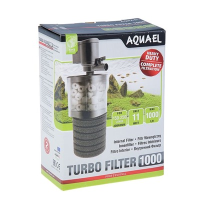 Фильтр внутренний Aquael TURBO FILTER 1000 11 W, 1000 л/ч, 150-250 л