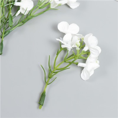 Цветы для декорирования "Веточка яблони" белые 8 см