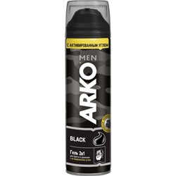 ARKO Гель д/б 200мл. Blak 2в1(черный)
