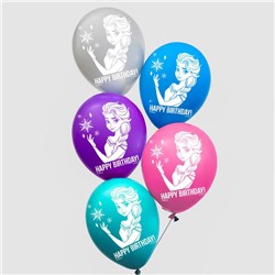 Воздушные шары «С Днем Рождения!», Холодное сердце, Disney, набор 5 шт.