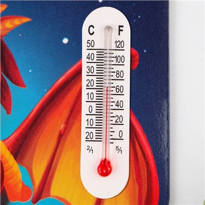 Магнит с термометром «Согреет любовь», 8 х 8 см