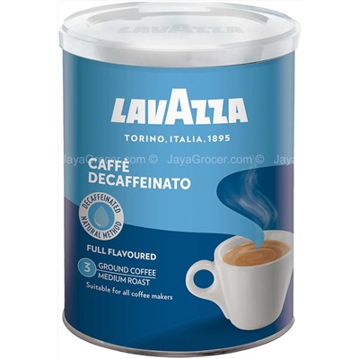 LAVAZZA. Decaffeinato (молотый) 250 гр. жест.банка