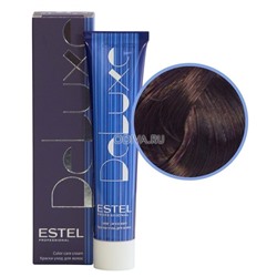 Estel, De Luxe - краска-уход (4/6 шатен фиолетовый), 60 мл