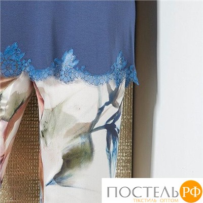 Шикарная женская пижама из натурального шелка и модала Verdiani VI_4843 Синий 48