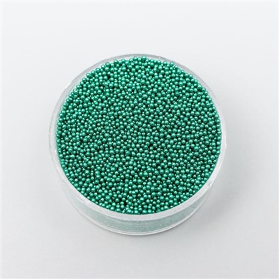 Микробисер стекло "Разный зелёный" МИКС 1 баночка=10 гр=1 набор